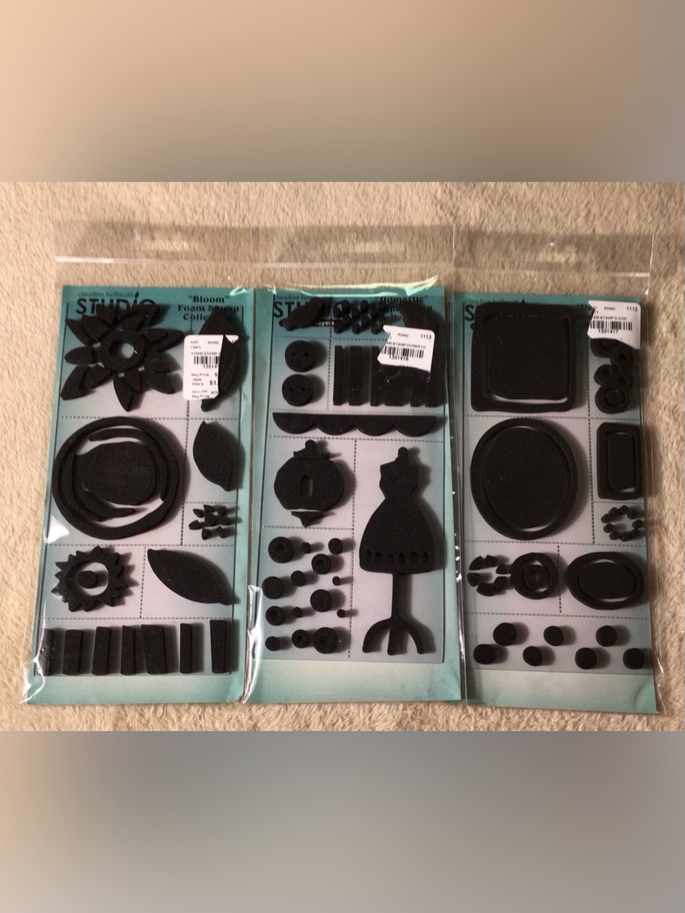 Black Foam stamp Packs